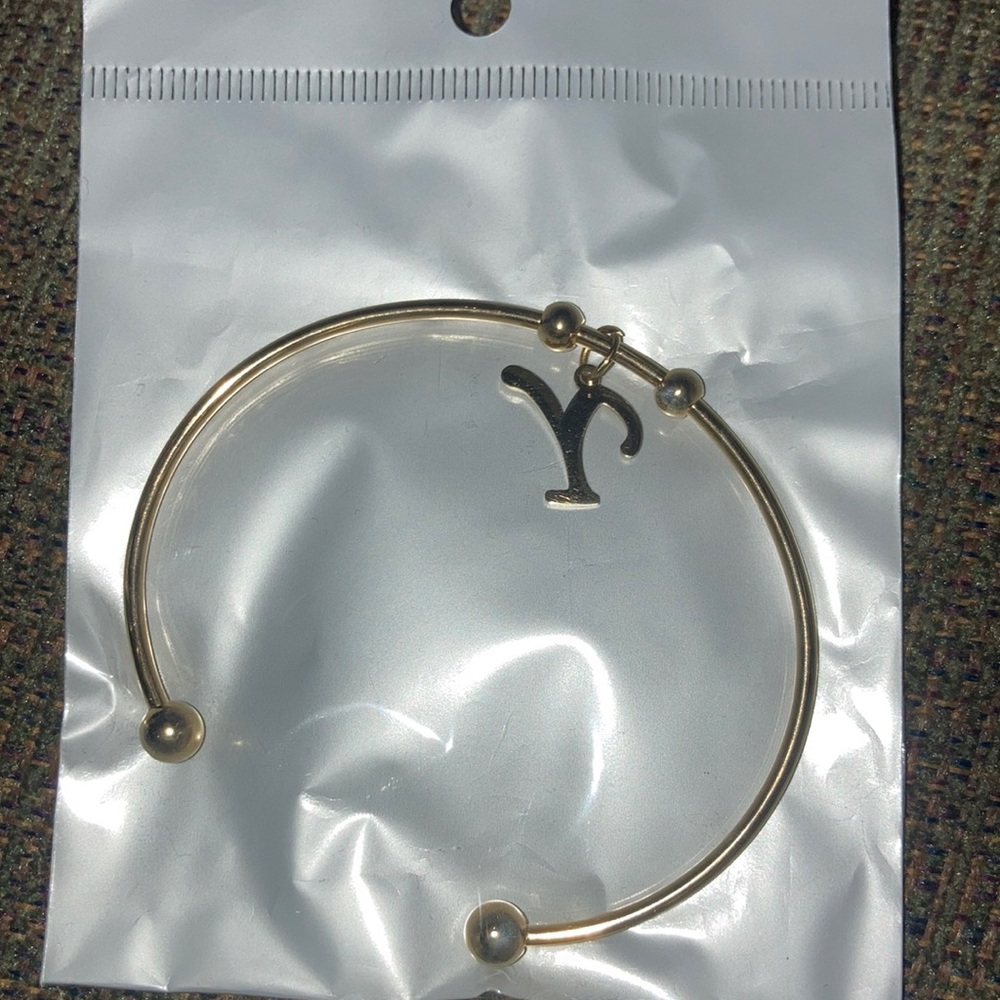 Gold On bracelet with Y attached